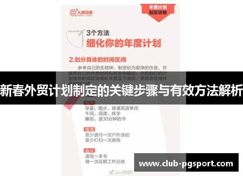 新春外贸计划制定的关键步骤与有效方法解析