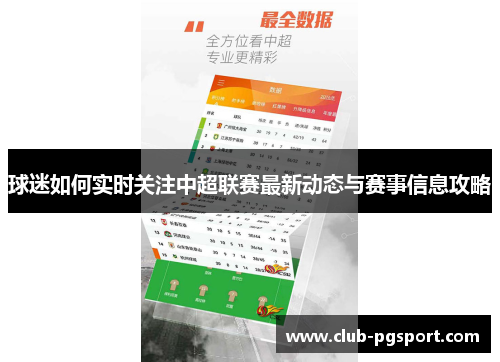 球迷如何实时关注中超联赛最新动态与赛事信息攻略